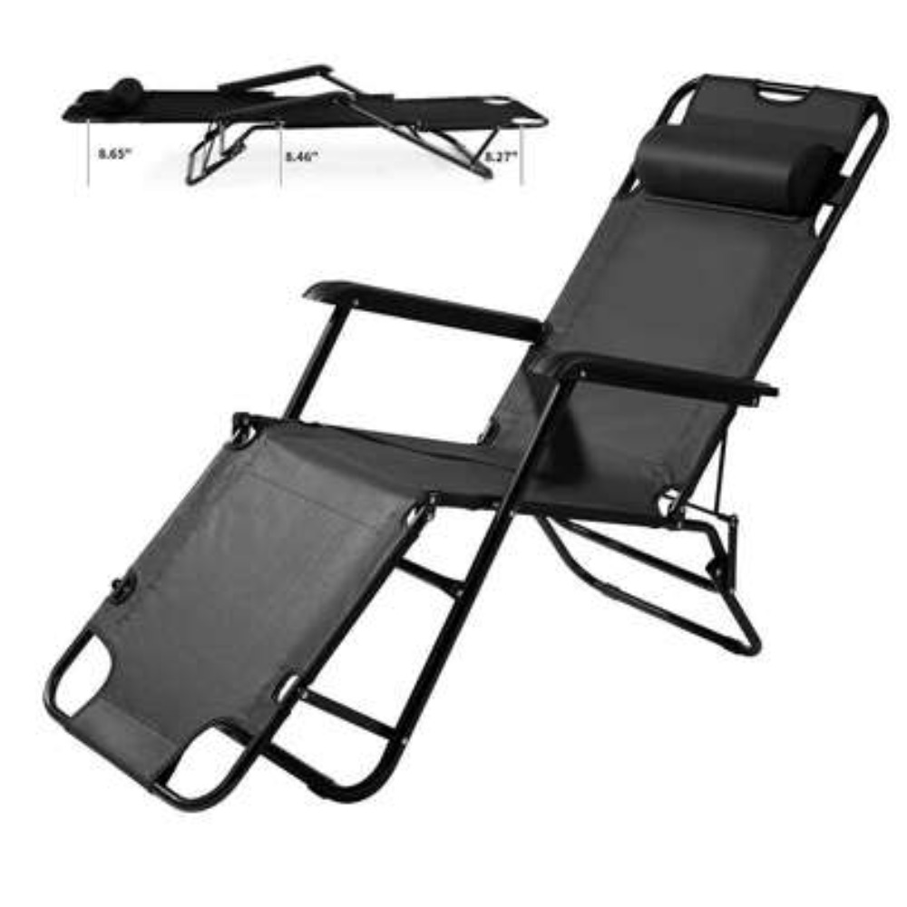 Outdoor Camping Recliner Chairs - 발 받침대가 있는 헤비 듀티 휴대용