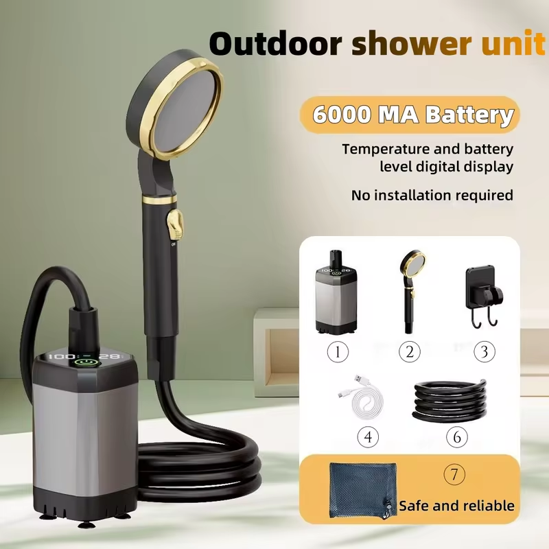 Outdoor Camping Kit - 휴대용 야외 전기 샤워기 캠핑 샤워