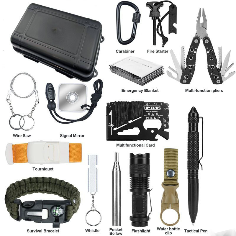 Outdoor Camping Kit - 홍루이 DIY 소형 휴대용 내충격 생존