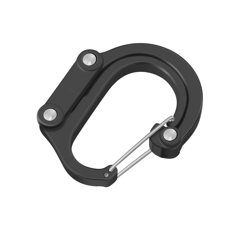 Outdoor Camping Essential Gear - 다기능 회전식 기어 카라비너 클립, 360도