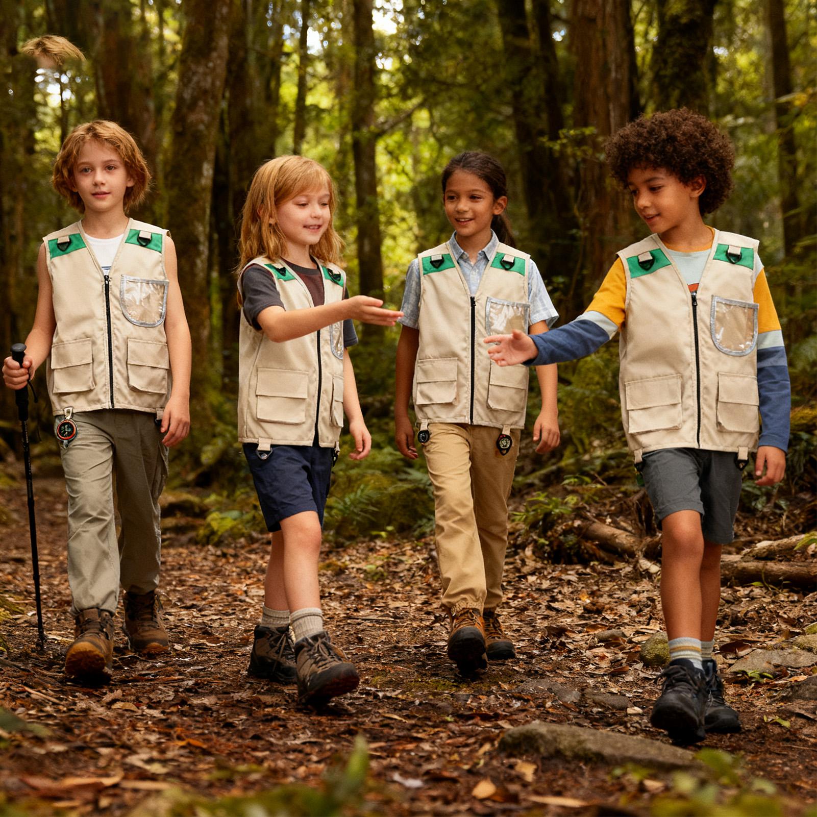 Outdoor Camping Kids Activities - 어린이 카고 조끼 민소매 코스튬 재킷