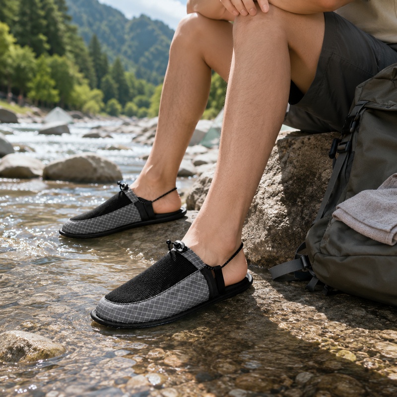 Outdoor Camping Slippers - 접이식 빠른 건조 방수 슬리퍼 미끄럼