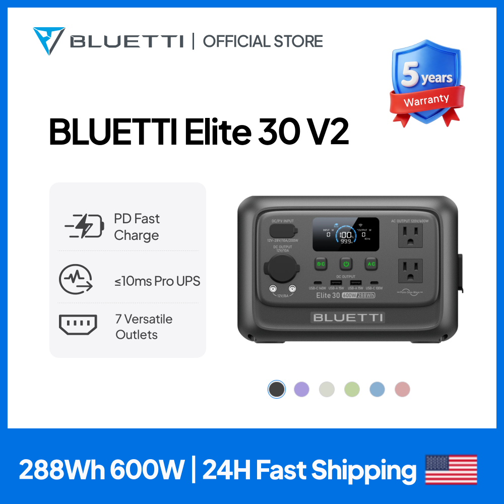 Outdoor Camping Kit - 【리뉴얼】BLUETTI Elite 30 V2 휴대용 발전소