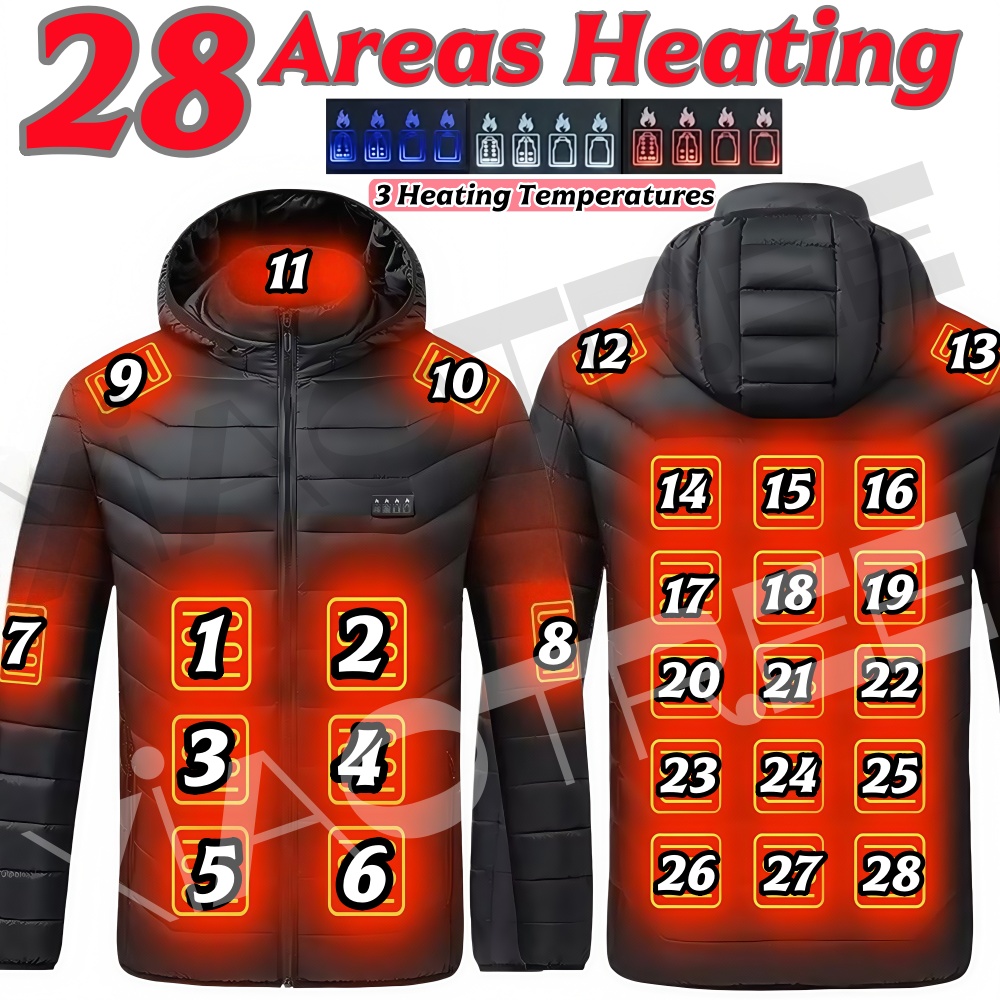 Outdoor Camping Jacket - 28개 구역 남녀 공용 발열 재킷