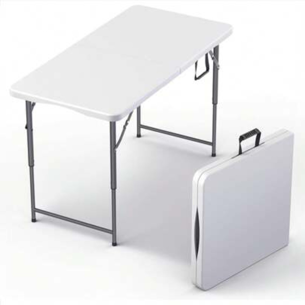 Outdoor Camping Table - 4피트 접이식 테이블, 높이 조절 가능,