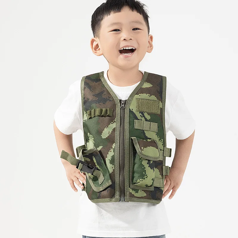 Outdoor Camping Kids Activities - 키즈 전술 조끼 군대 팬 야외