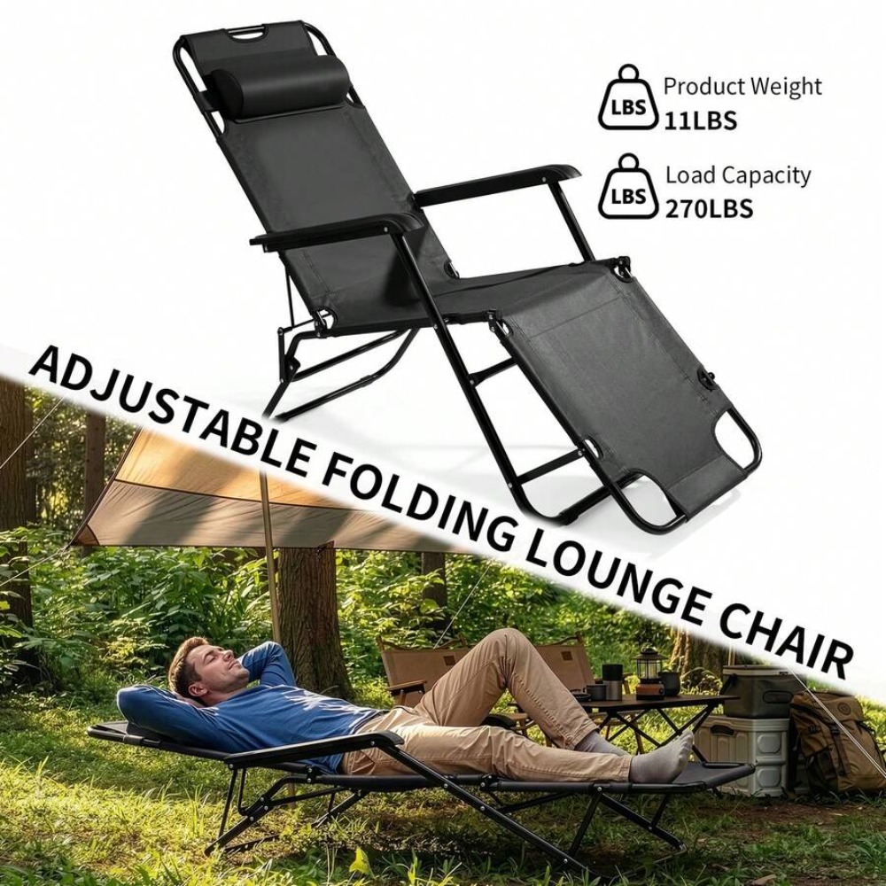 발 받침대가 있는 헤비 듀티 휴대용 캠핑 의자, 해변  - Outdoor Camping Recliner Chairs 리뷰 및 가격