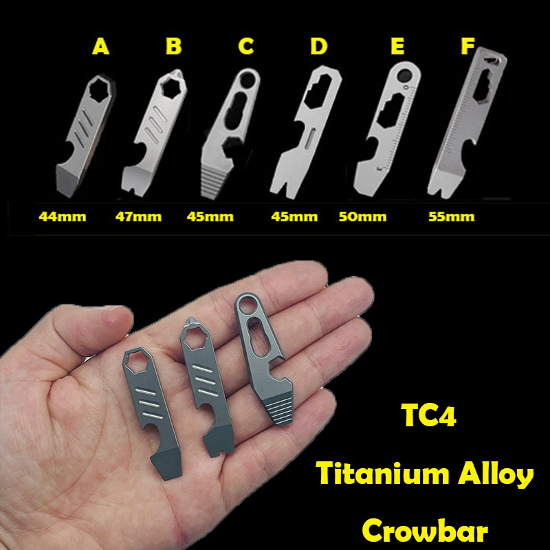 새로운 미니 TC4 티타늄 합금 크로우 바 병따개 졸업 - Outdoor Camping Essential Gear 리뷰 및 가격