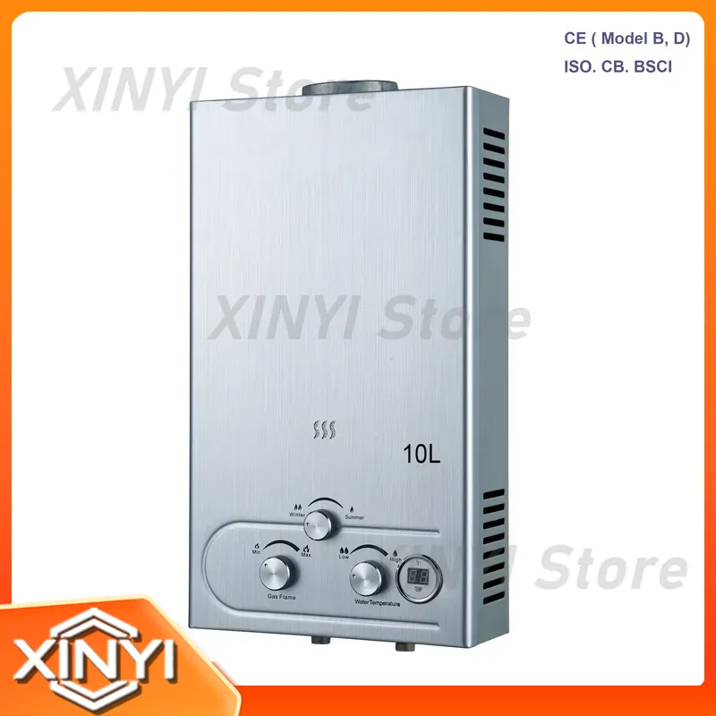 휴대용 가스 무탱크 온수기 6L-12L 16KW 구리  - Outdoor Camping Hot Water Heater 리뷰 및 가격