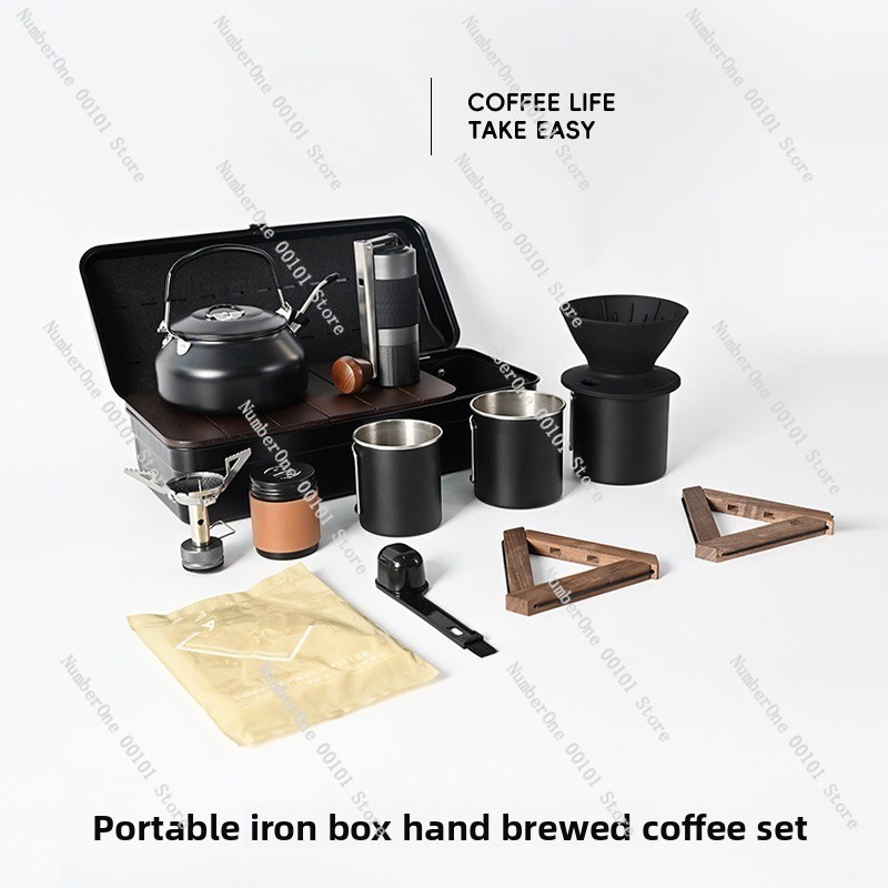 야외 캠핑 핸드브루 커피 키트, 휴대용 커피 그라인더, - Outdoor Camping Kit 리뷰 및 가격