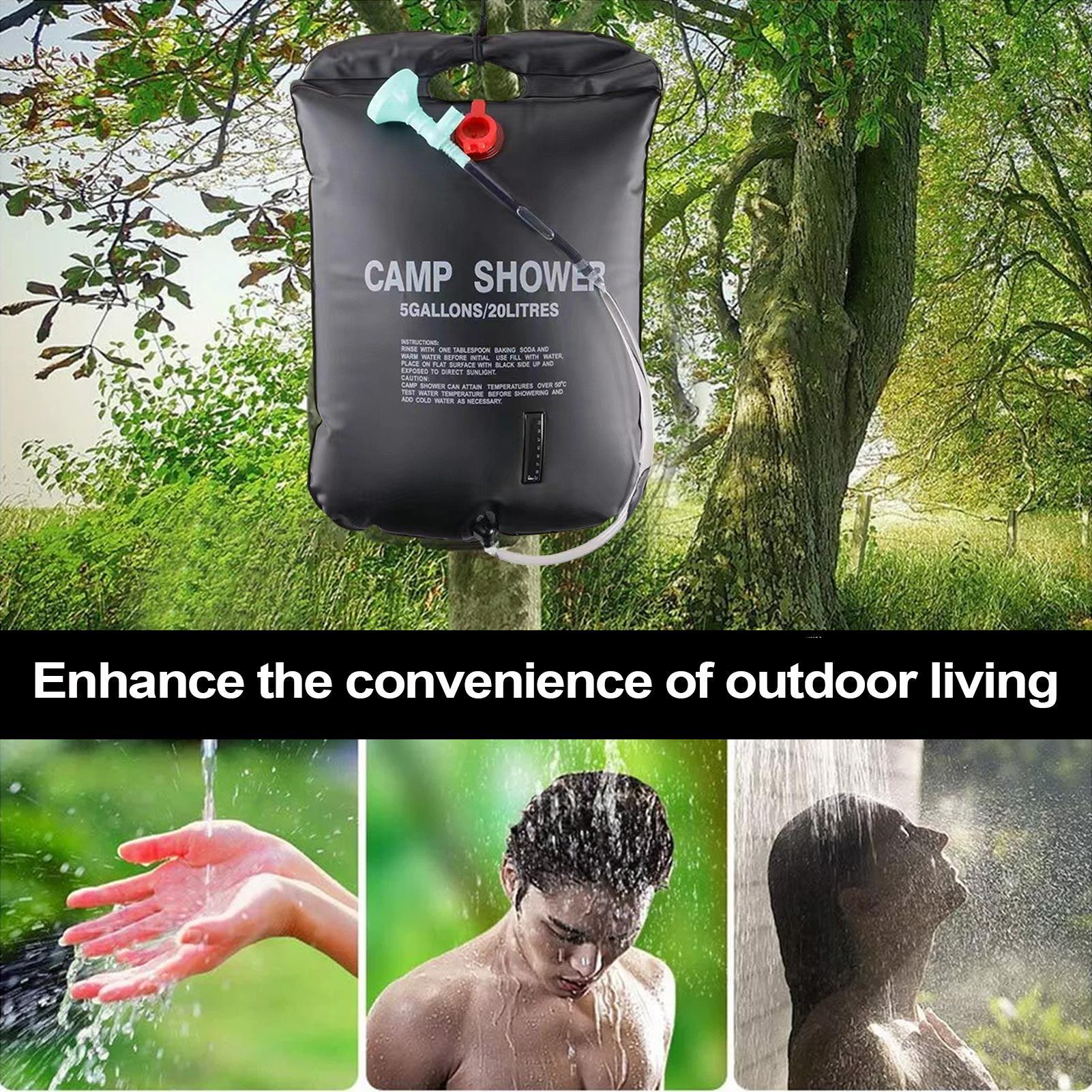 야외 샤워백 캠핑용 물주머니 태양열 온수기 캠핑 장비  - Outdoor Camping Hot Water Heater 리뷰 및 가격