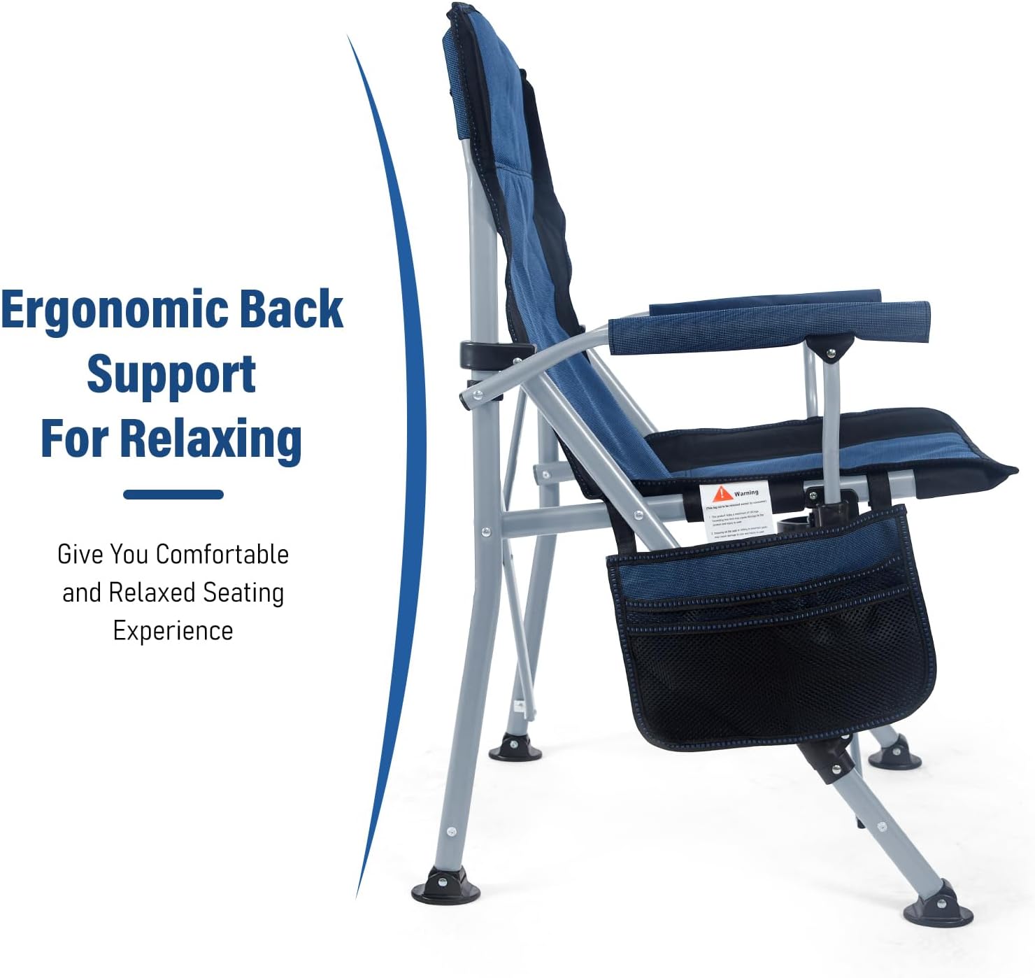 공장 도매 야외 휴대용 접이식 캠핑 의자 컵홀더가 있는 - Outdoor Camping Recliner Chairs 리뷰 및 가격