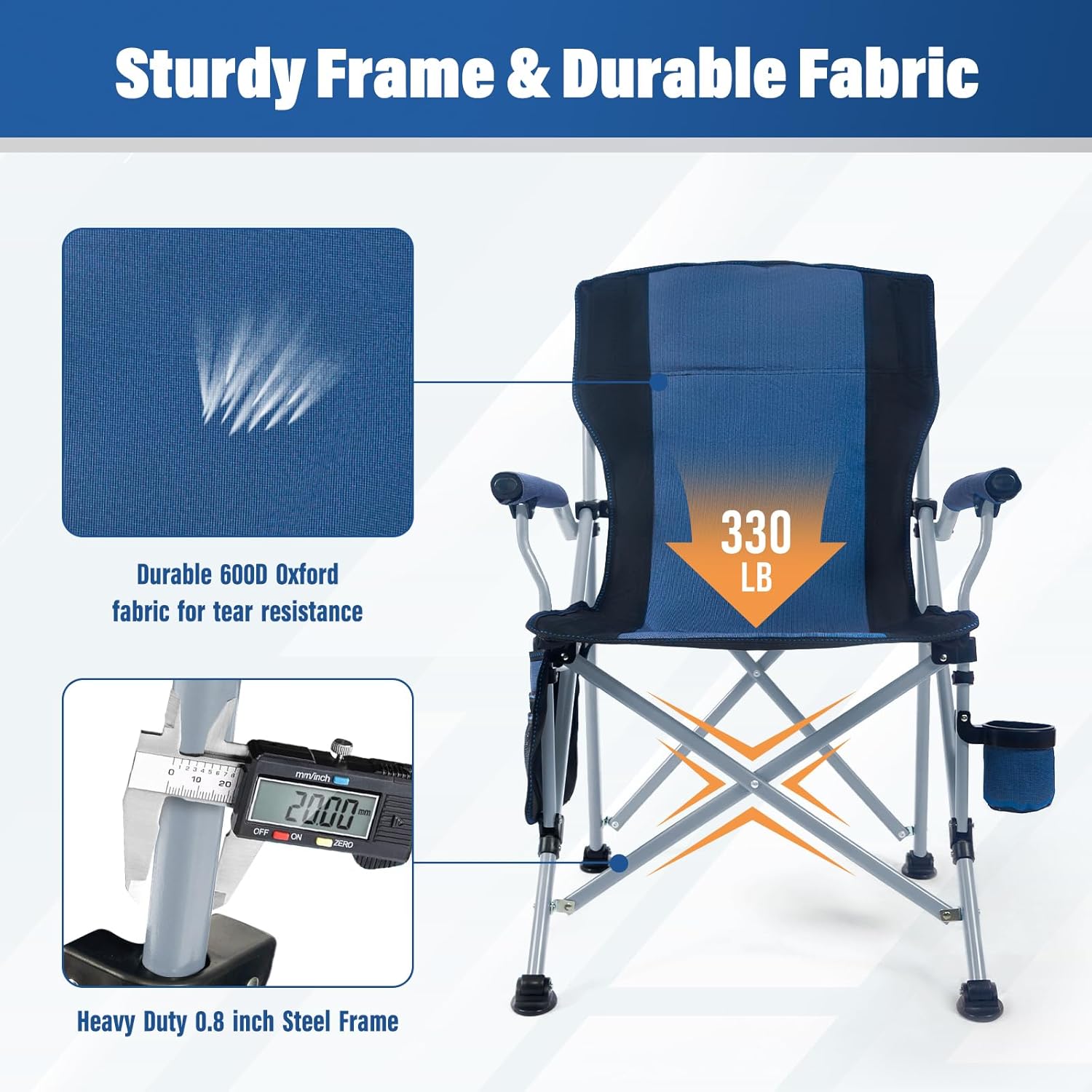 공장 도매 야외 휴대용 접이식 캠핑 의자 컵홀더가 있는 - Outdoor Camping Recliner Chairs 리뷰 및 가격