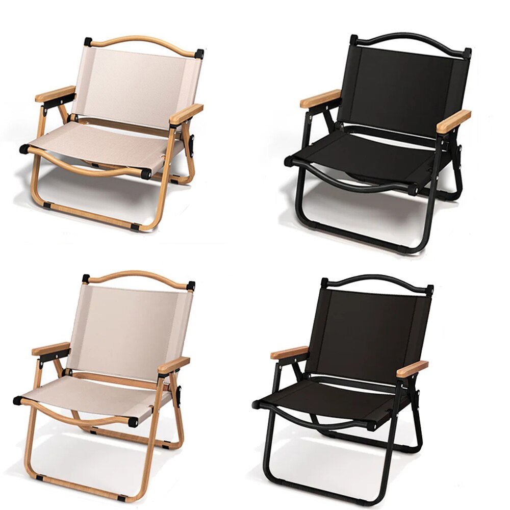휴대용 캠핑 의자, 알루미늄 합금 목재 그레인 접이식  - Outdoor Camping Recliner Chairs 리뷰 및 가격