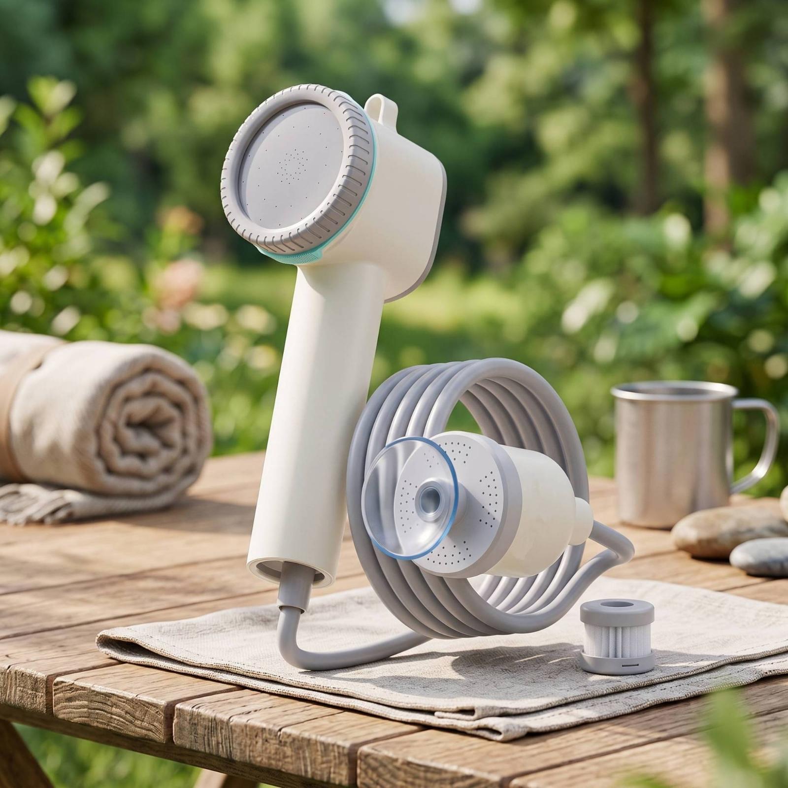 휴대용 전기 샤워 키트(흡착판 베이스 포함) - 야외  - Outdoor Camping Kit 리뷰 및 가격