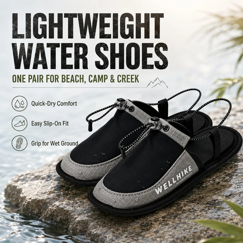 퀵 드라이 캠핑 슬리퍼 웨이딩 슬리퍼 접이식 워터 슈즈 - Outdoor Camping Slippers 리뷰 및 가격