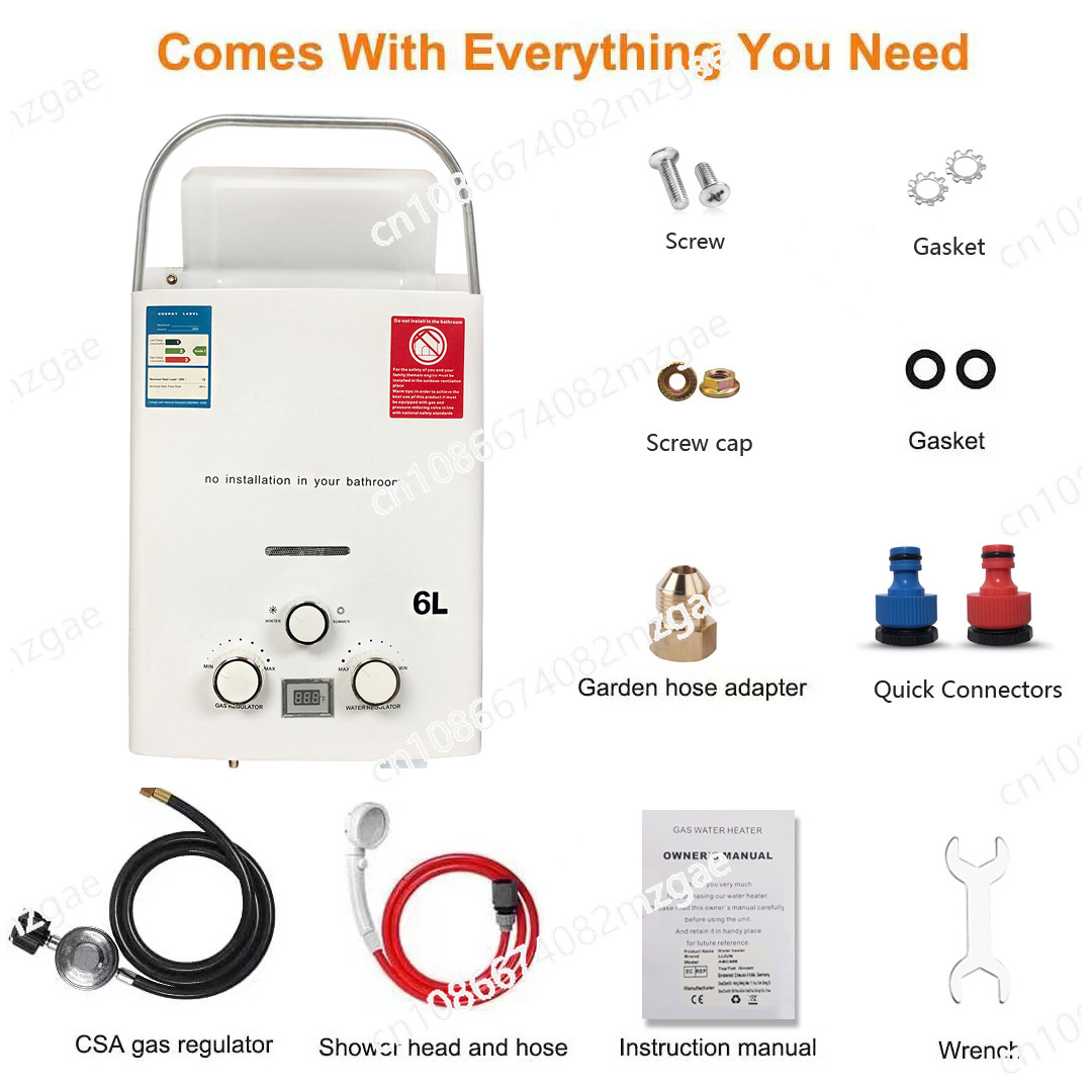 신형 탱크리스 온수기 야외 캠핑 즉시 가열 샤워기 포함 - Outdoor Camping Hot Water Heater 리뷰 및 가격