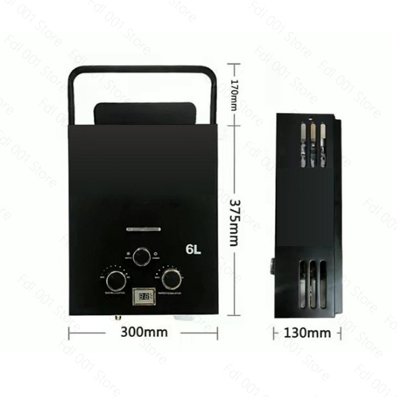 6L 휴대용 무탱크 가스 온수기 야외 캠핑 RV 즉시  - Outdoor Camping Hot Water Heater 리뷰 및 가격