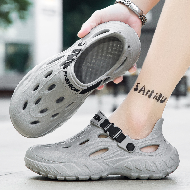남성용 야외 스포츠 슬리퍼, 비치 슬라이드, 통기성 나 - Outdoor Camping Slippers 리뷰 및 가격