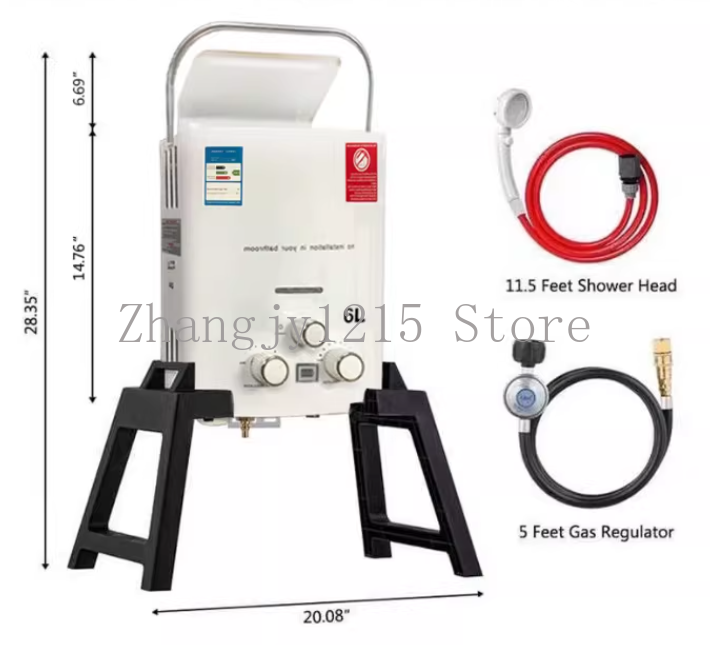 프로판 LPG 가스 탱크리스 온수기 6L 야외 캠핑 즉 - Outdoor Camping Hot Water Heater 리뷰 및 가격