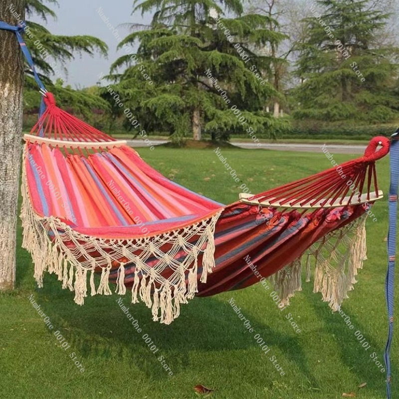 캔버스 더블 해먹, 태슬 장식, 야외 캠핑 스윙, 롤링 - Outdoor Camping Hammock Chair 리뷰 및 가격