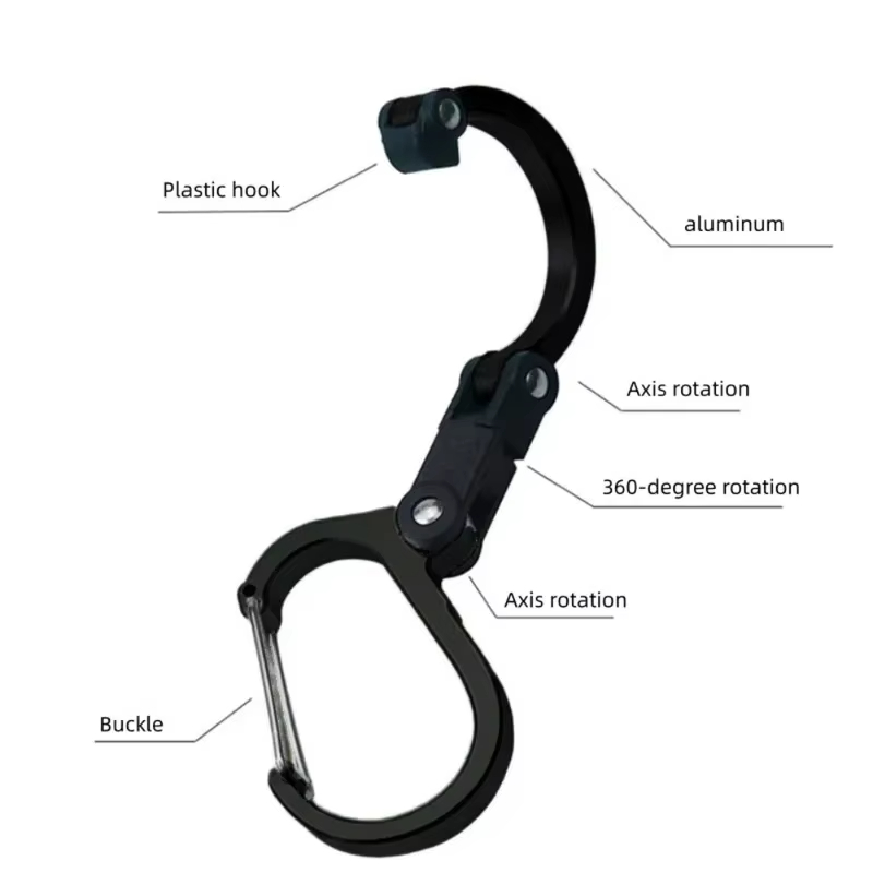 다기능 회전식 기어 카라비너 클립, 360도 회전 강력 - Outdoor Camping Essential Gear 리뷰 및 가격