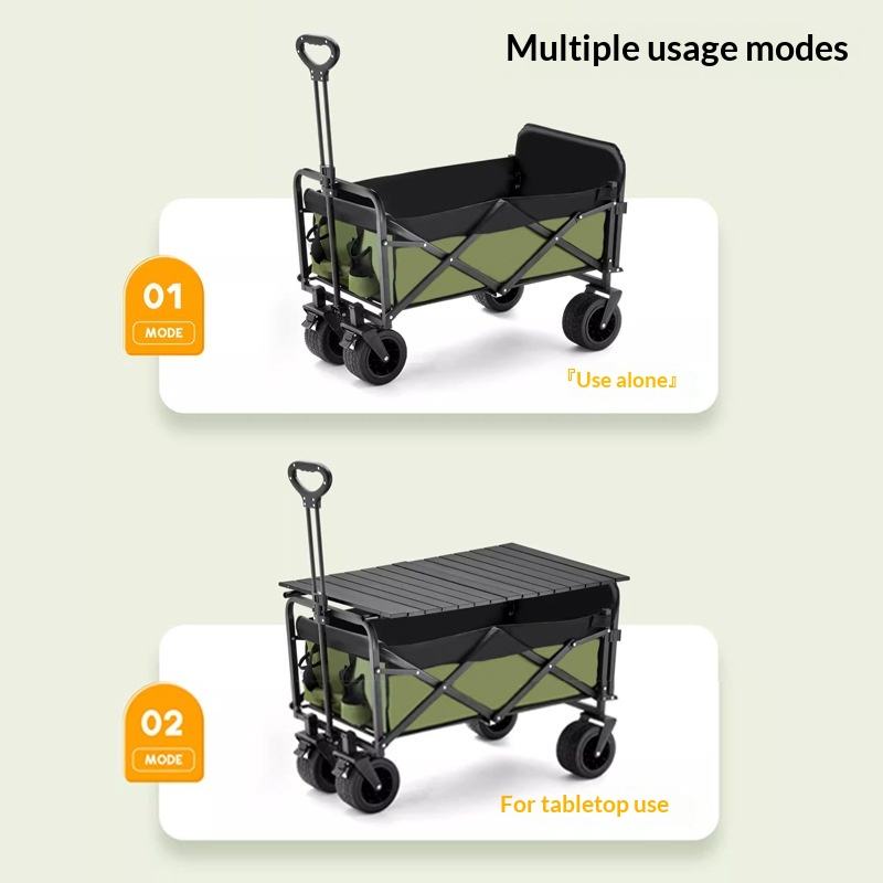 공장 직판 4륜 플랫폼 캠핑 유틸리티 웨건 175kg  - Outdoor Camping Table 리뷰 및 가격
