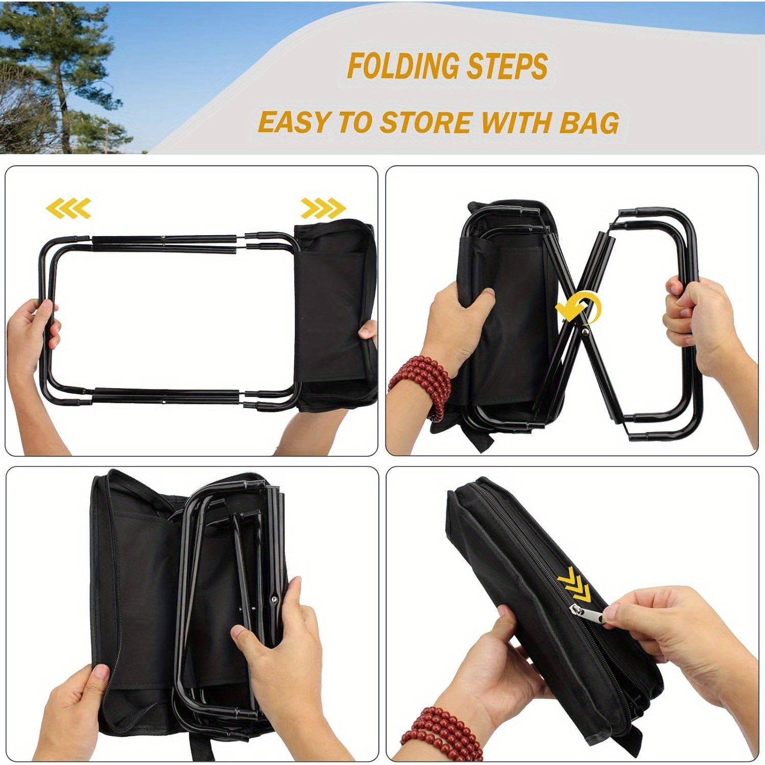 야외 레저, 캠핑 및 하이킹용 접이식 의자, 어깨에 메 - Outdoor Camping Stores 리뷰 및 가격