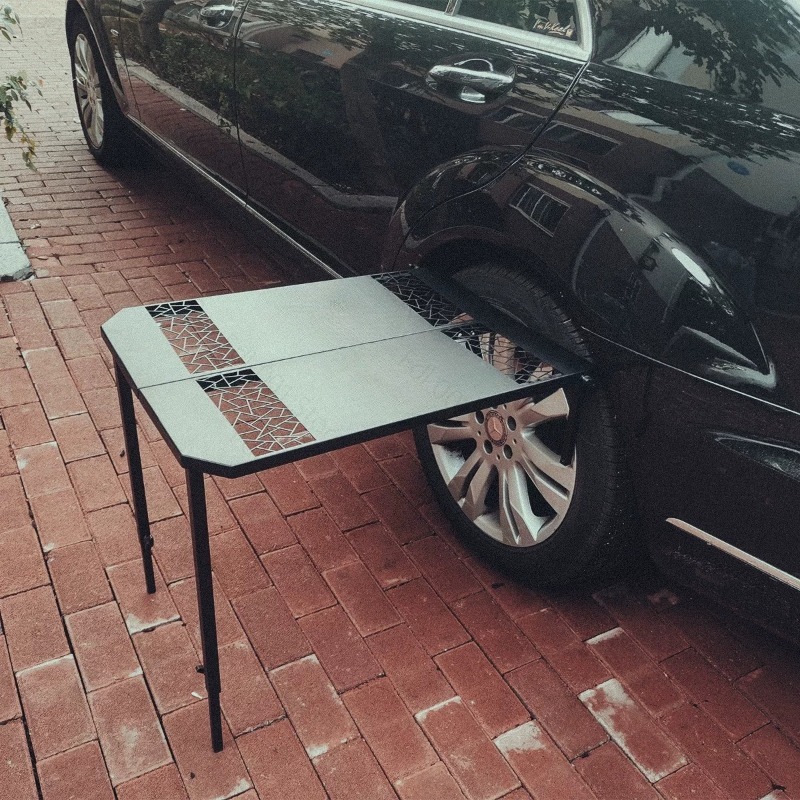 차량 캠핑 그릴 타이어 금속 접이식 휴대용 야외 바베큐 - Outdoor Camping Table 리뷰 및 가격
