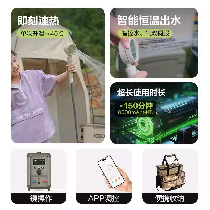 자가주행 여행용 온수 장치 - 야외용 항온 캠핑 샤워  - Outdoor Camping Hot Water Heater 리뷰 및 가격