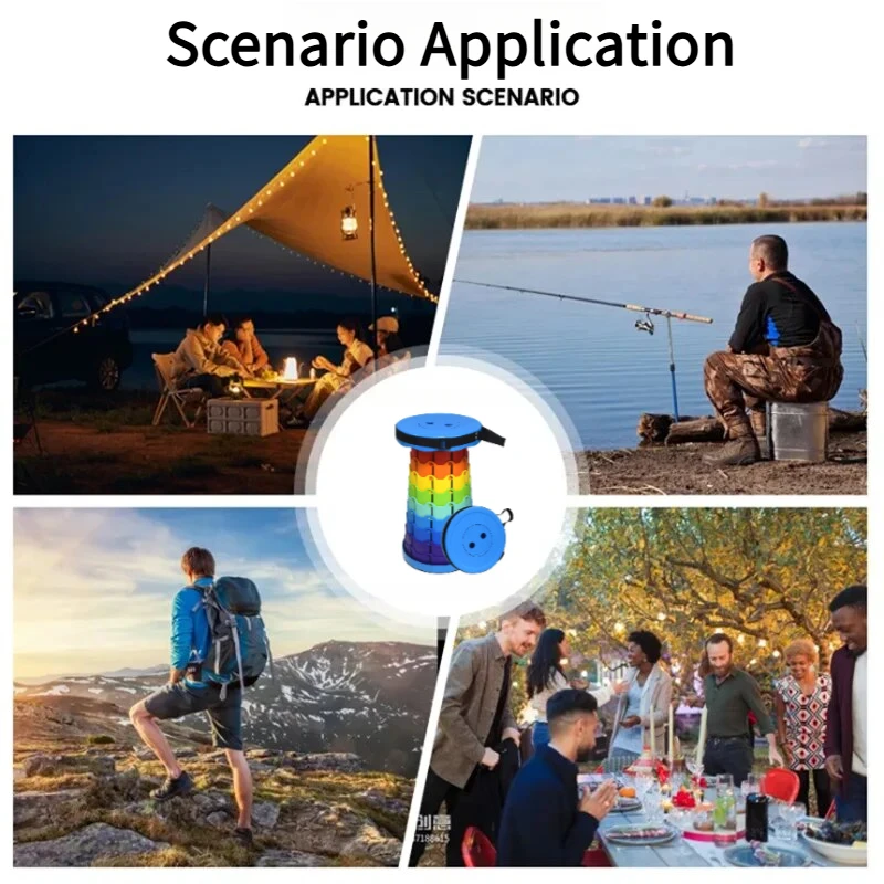 레인보우 텔레스코픽 캠핑 스툴 휴대용 두꺼운 접이식 높 - Outdoor Camping Kit 리뷰 및 가격
