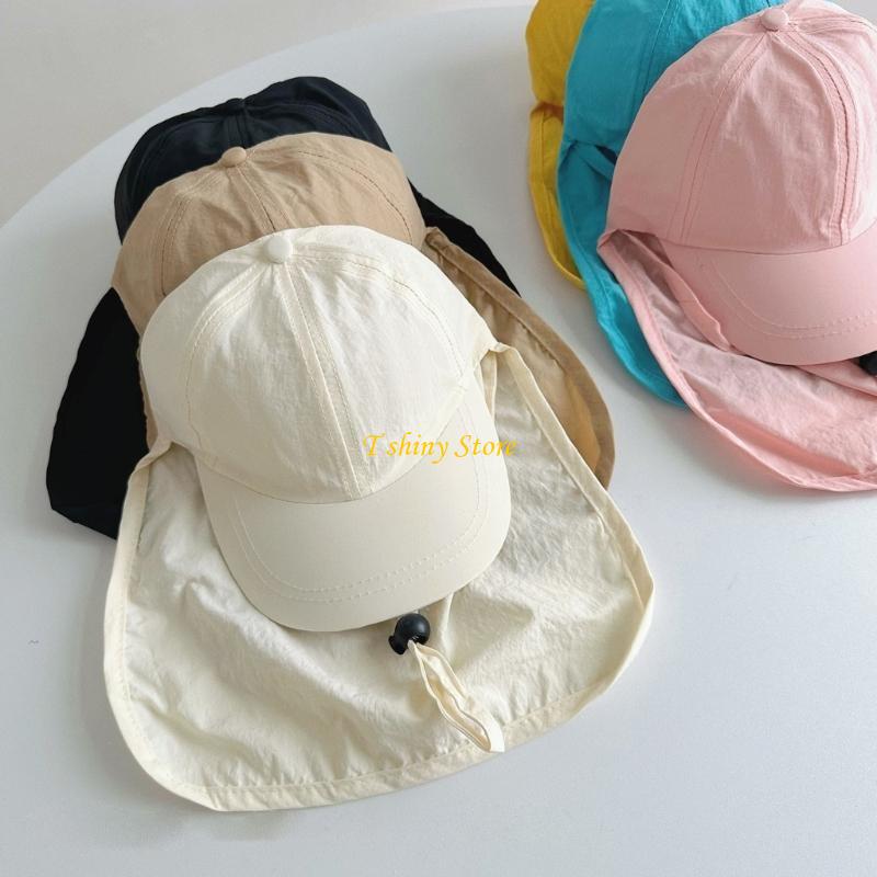N58F 야외 스포츠 모자 조정 가능한 목 플랩 키즈가 - Outdoor Camping Kids Activities 리뷰 및 가격