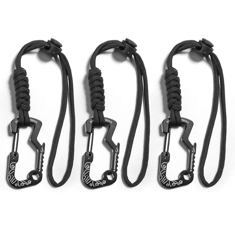 다기능 전술용 후크 카라비너와 파라코드 키체인 분실 방 - Outdoor Camping Essential Gear 리뷰 및 가격