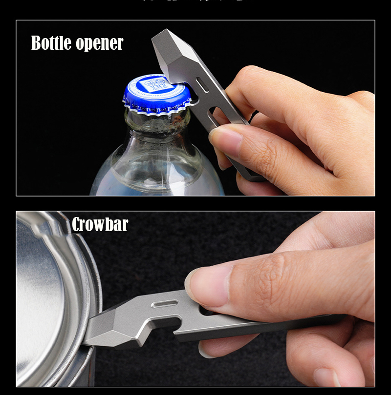 8CM CNC TC4 티타늄 합금 크로우 바 병따개 졸 - Outdoor Camping Essential Gear 리뷰 및 가격