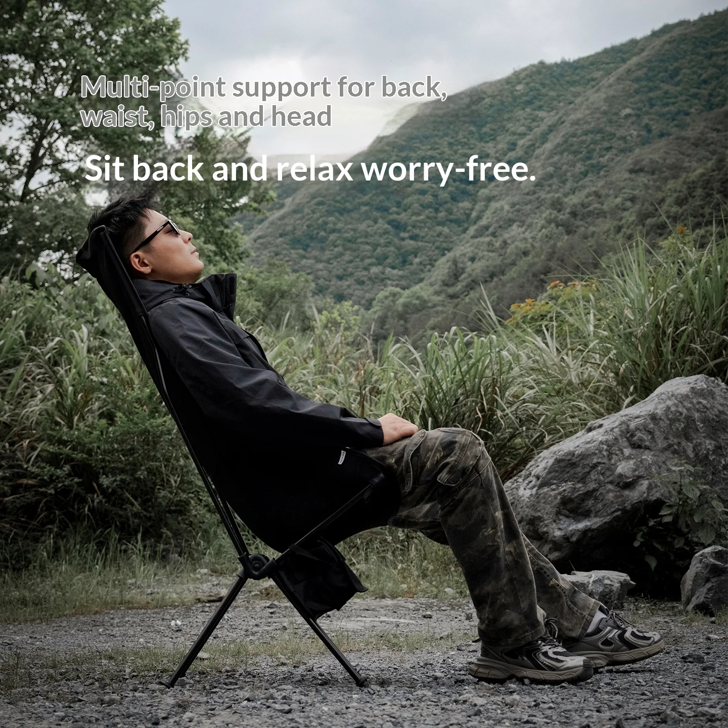 마운틴하이커 초경량 하이백 문 체어 접이식 휴대용 캠핑 - Outdoor Camping Recliner Chairs 리뷰 및 가격