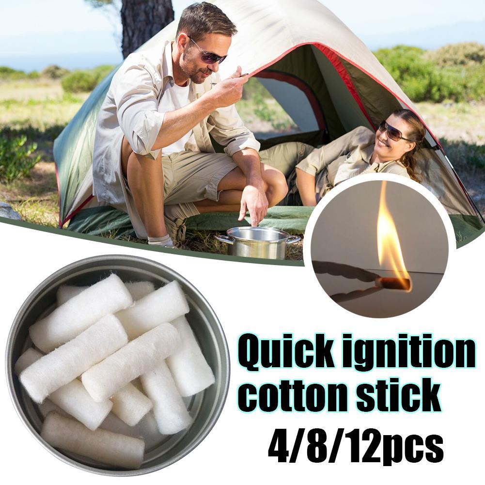 12pcs 야외 캠핑 파라핀 왁스 생존 화재 스타터 도 - Outdoor Camping Essential Gear 리뷰 및 가격