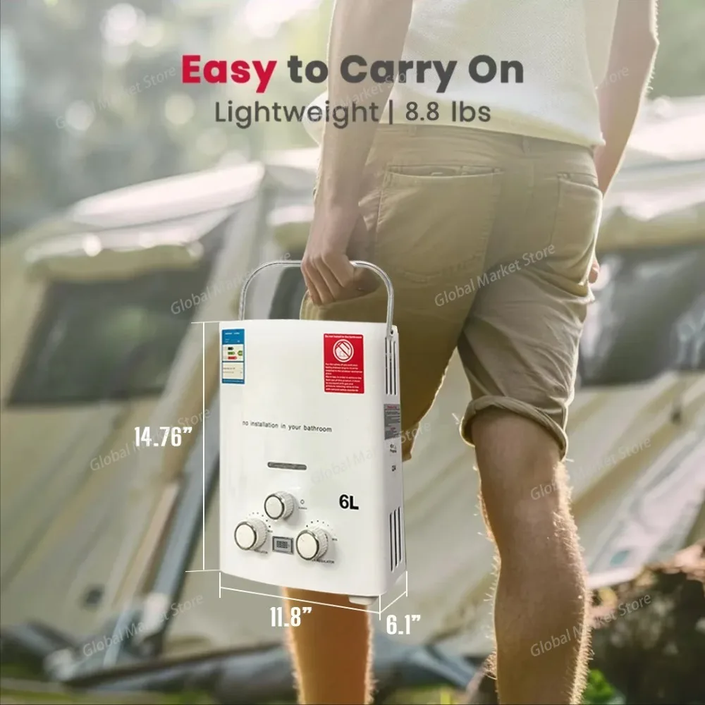 프로판 LPG 가스 무탱크 온수기 6L 야외 캠핑용 즉 - Outdoor Camping Hot Water Heater 리뷰 및 가격