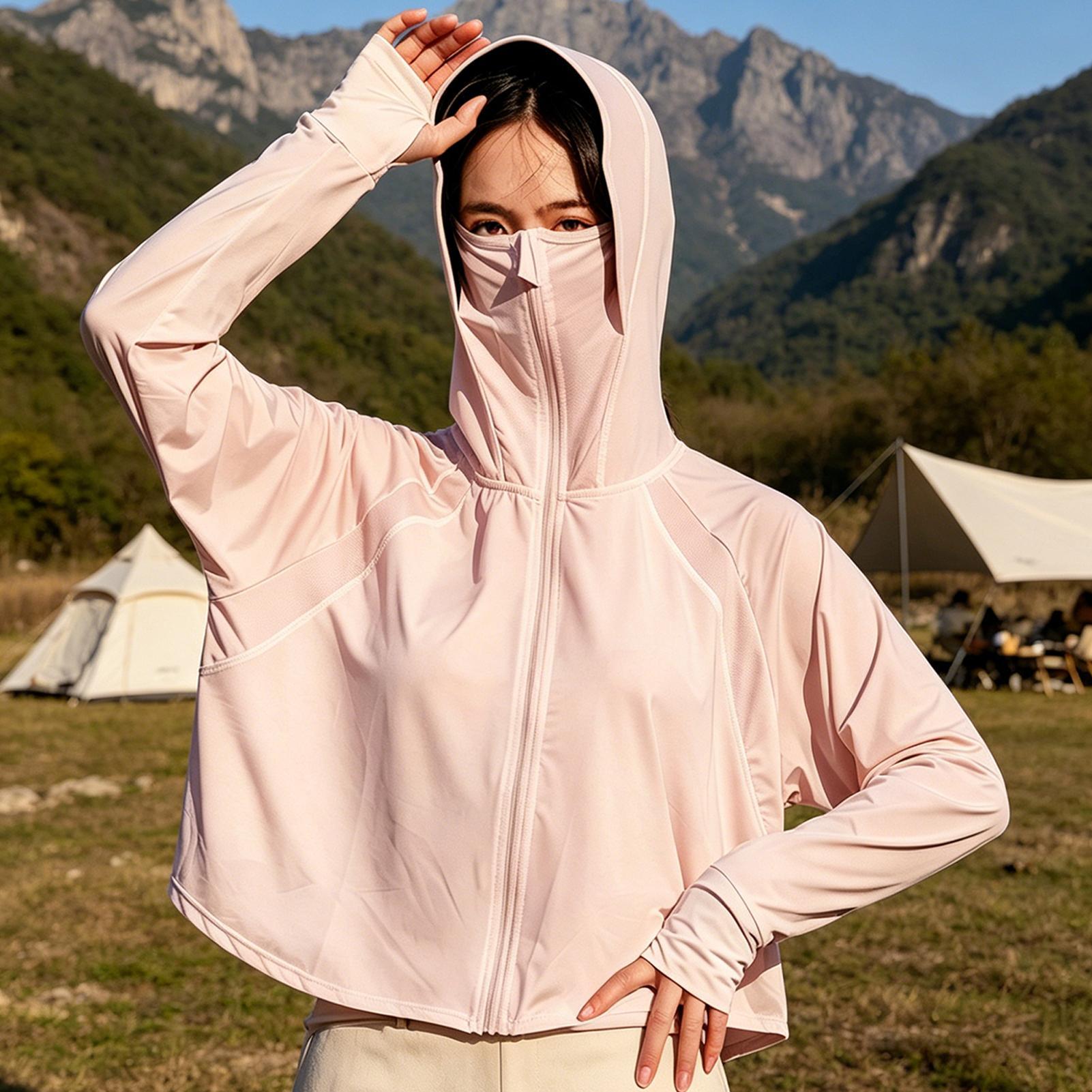 태양 보호 재킷 냉각 긴 소매 경량 셔츠 야외 하이킹  - Outdoor Camping Jacket 리뷰 및 가격